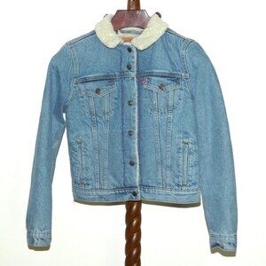 Levi's sherpa lined denim trucker jacket